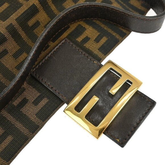 Fendi Brown Canvas Zucca Baguette Handbag 2308-26424-009 145620 - Picture 3 of 10